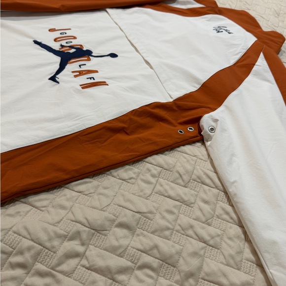 Jordan Eastside Golf White and Orange Windbreaker Pullover - Picture 4 of 8
